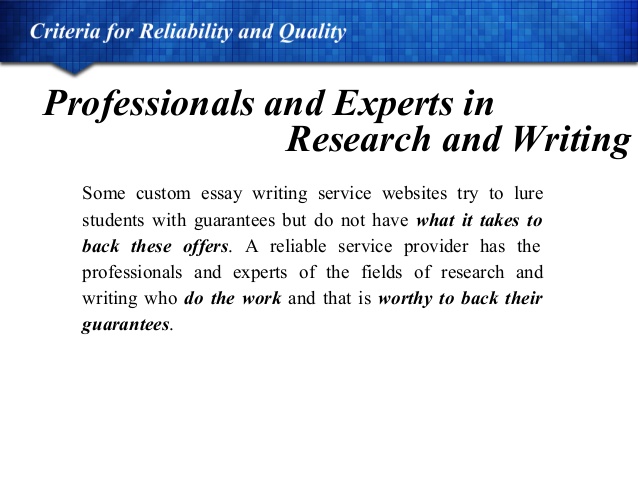 Cheap custom essay writing service