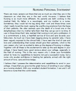 College essay personal statement