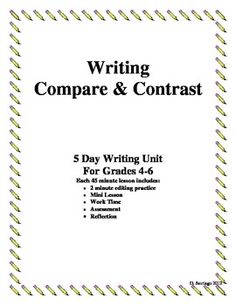 Compare and contrast essay writing