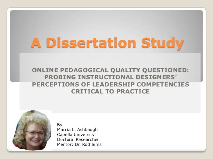 Dissertation presentation