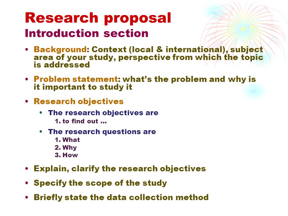 problem statement in research proposal