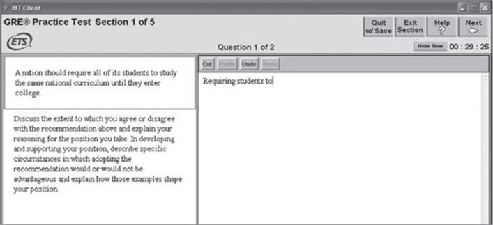 Gre essays