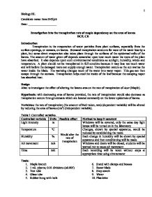 Lab reports for biology