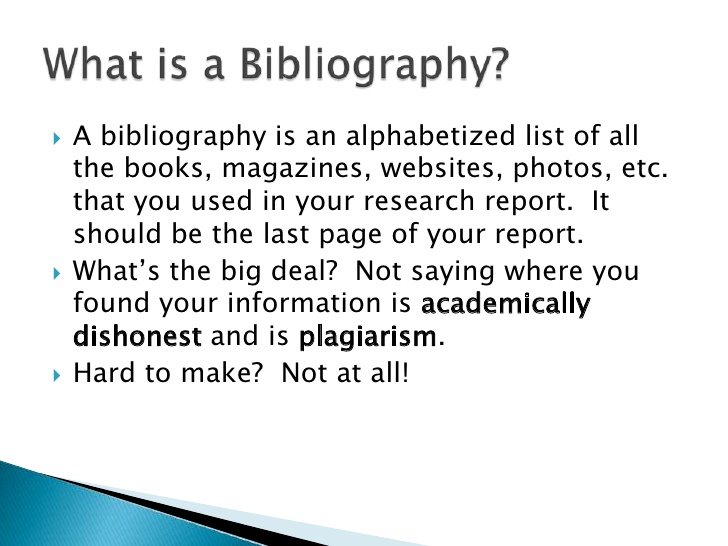 Make a bibliography