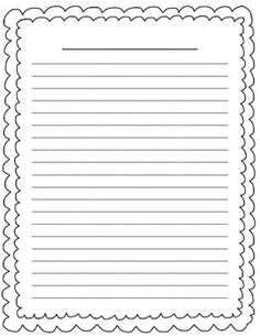Narrative writing paper