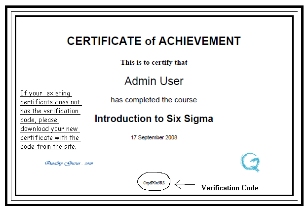 Online certification