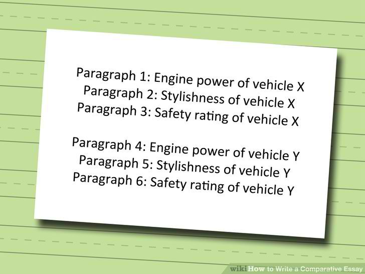 Write a comparative essay